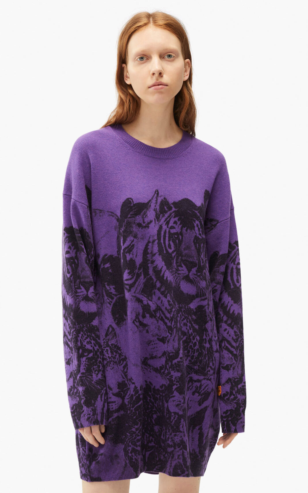 Kenzo Wildtigers wool jumper Kjole Dame - Sort DK-178395